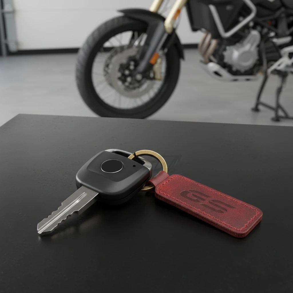 GS F800GS F850GS R1200GS R1250GS G310GS G650GS R1300GS 용 오토바이 키 체인 소가죽 열쇠 고리