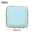 Plate  Blue