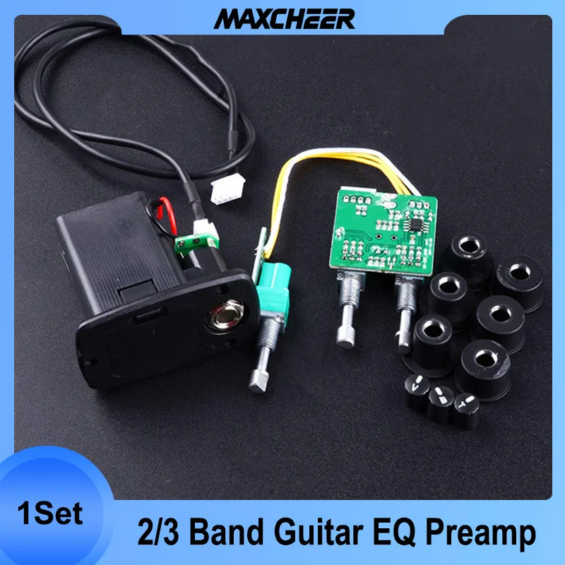

2/3 Band Acoustic Classical Guitar Equalizer Guitarra EQ Preamp Concise Bass Tone Volume adjustable Violao Pickup Drop Shipping