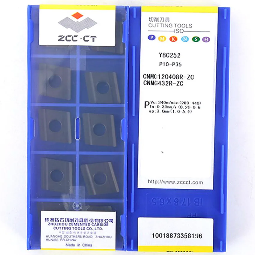 

CNMG120404R-ZC YBC252/CNMG120404L-ZC YBC252/CNMG120408R-ZC YBC252/CNMG120408L-ZC YBC252 ZCC.CT карбидные вставки для стали CNC