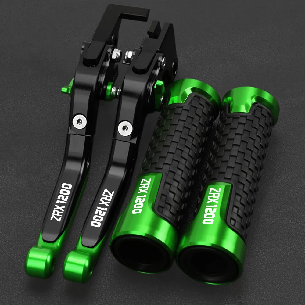 

Motorcycle Brake Clutch Levers Handle Bar Grips Ends For kawasaki ZRX1200 ZRX 1200 1999 2000 2001 2002 2003 2004 2005 2006 2007