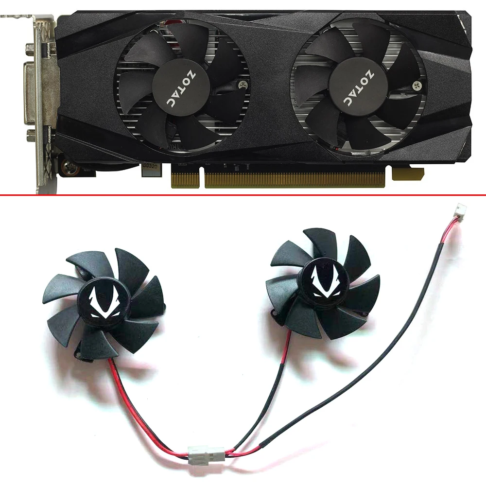 Ventola Di Raffreddamento 46Mm 2Pin T125010Su(B) 0.32A Geforce Gtx 1650 Gtx1050 Gpu Ventola Per Zotac Gtx Muslimate Mini Gaming Gtx 1650 Low Pro