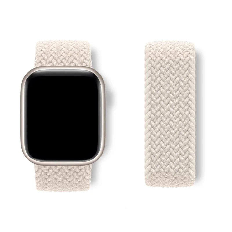 Elastic Braided Loop Watch Band Strap in Multiple Sizes