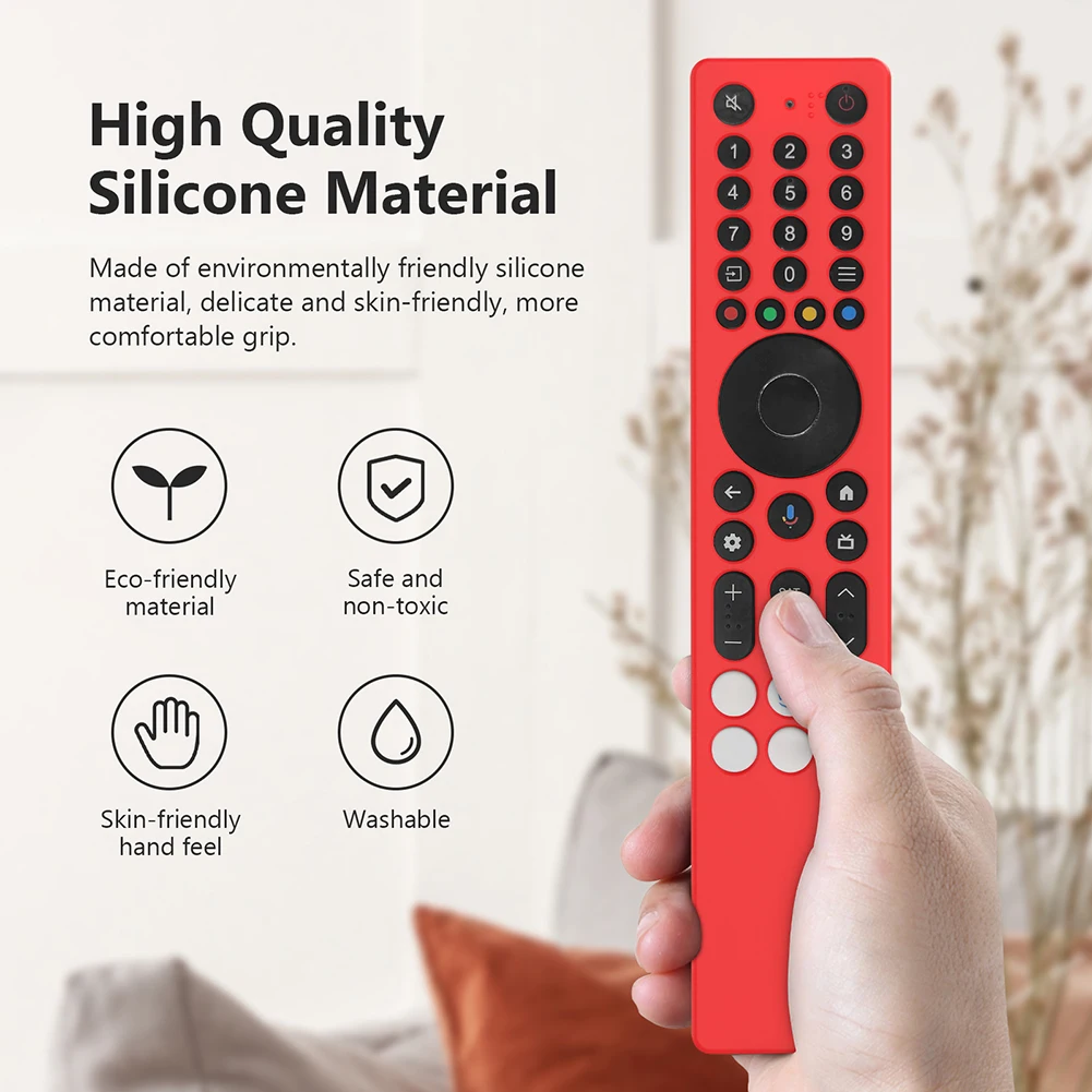 Silicone TV Remote Case for Smart TV for TCL RC833A Control Protection Cover with Lanyard RC Cover Smart TV Accessories