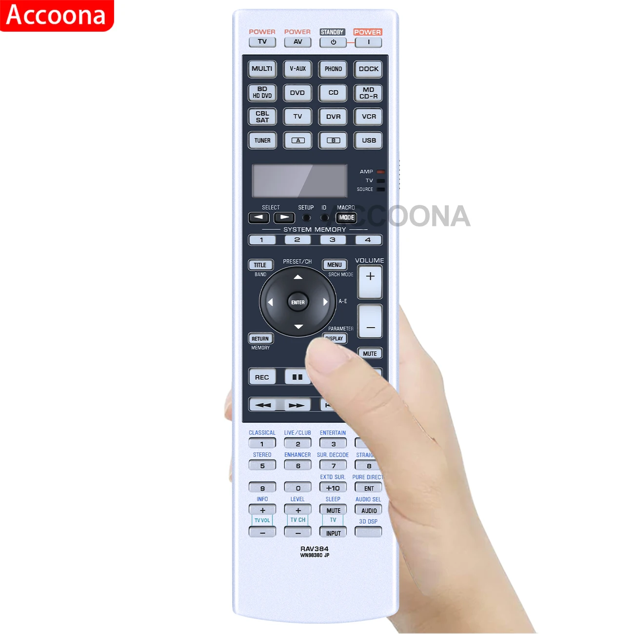 RAV336 WT92720US REMPLACER la Télécommande pour le Récepteur AV RX-A700 RAV336 WT92720US REMPLACER la Télécommande pour le Récepteur AV RX-A700