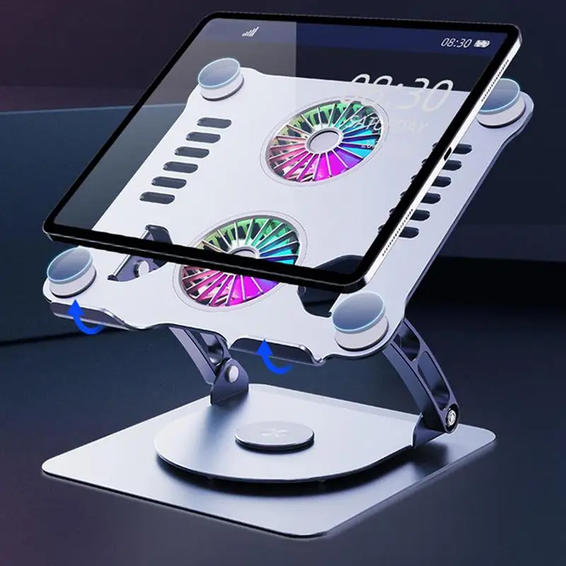 

Adjustable Laptop Cooling Pad Aluminum Laptop Cooler Stand For Desk Adjustable Laptop Holder For Gamings Office Notebook PC