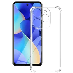 Clear Shockproof Silicone Soft Cover Case - Durable Transparent Protective Shell for Tecno Spark 20C (Shockproof Case)
