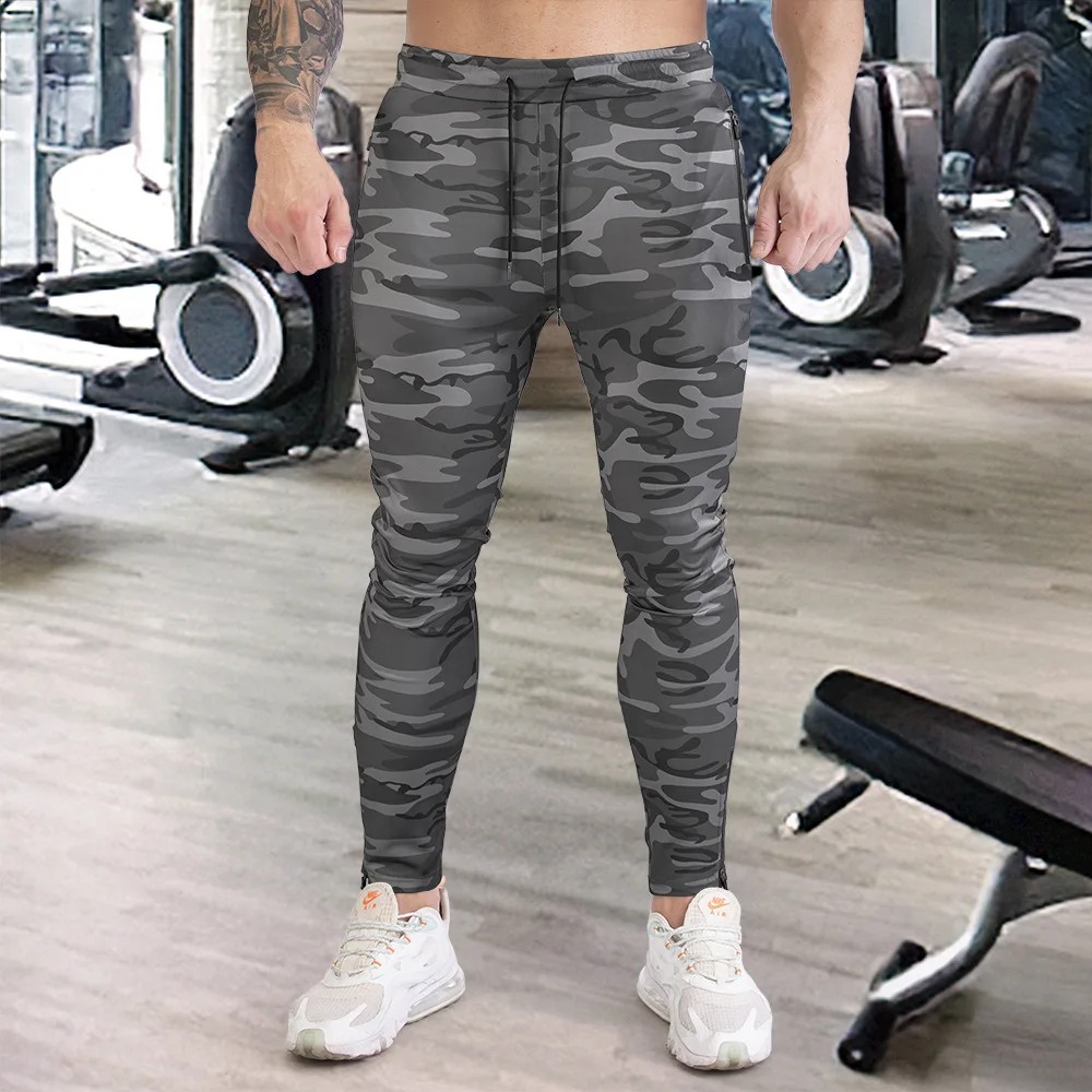 

Camouflage Casual Skinny Pants Mens Joggers Sweatpants Fiess Workout Brand Track Pants New Autumn Male Fashion Trousers