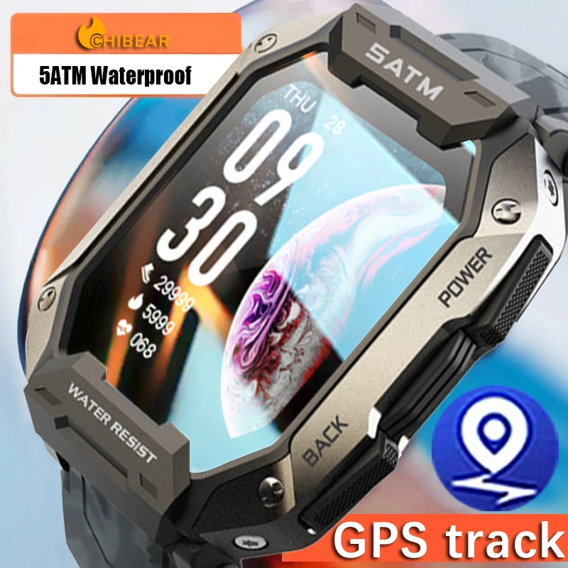 Suministro Al Por Mayor C20pro Militar Reloj Inteligente Hombres Ejército  Al Aire Libre IP68 5ATM Impermeable Ritmo Cardíaco Sangre Oxígeno Smartwatch  Para Hombres Android IOS De Sun_shop2014, 31,31 €