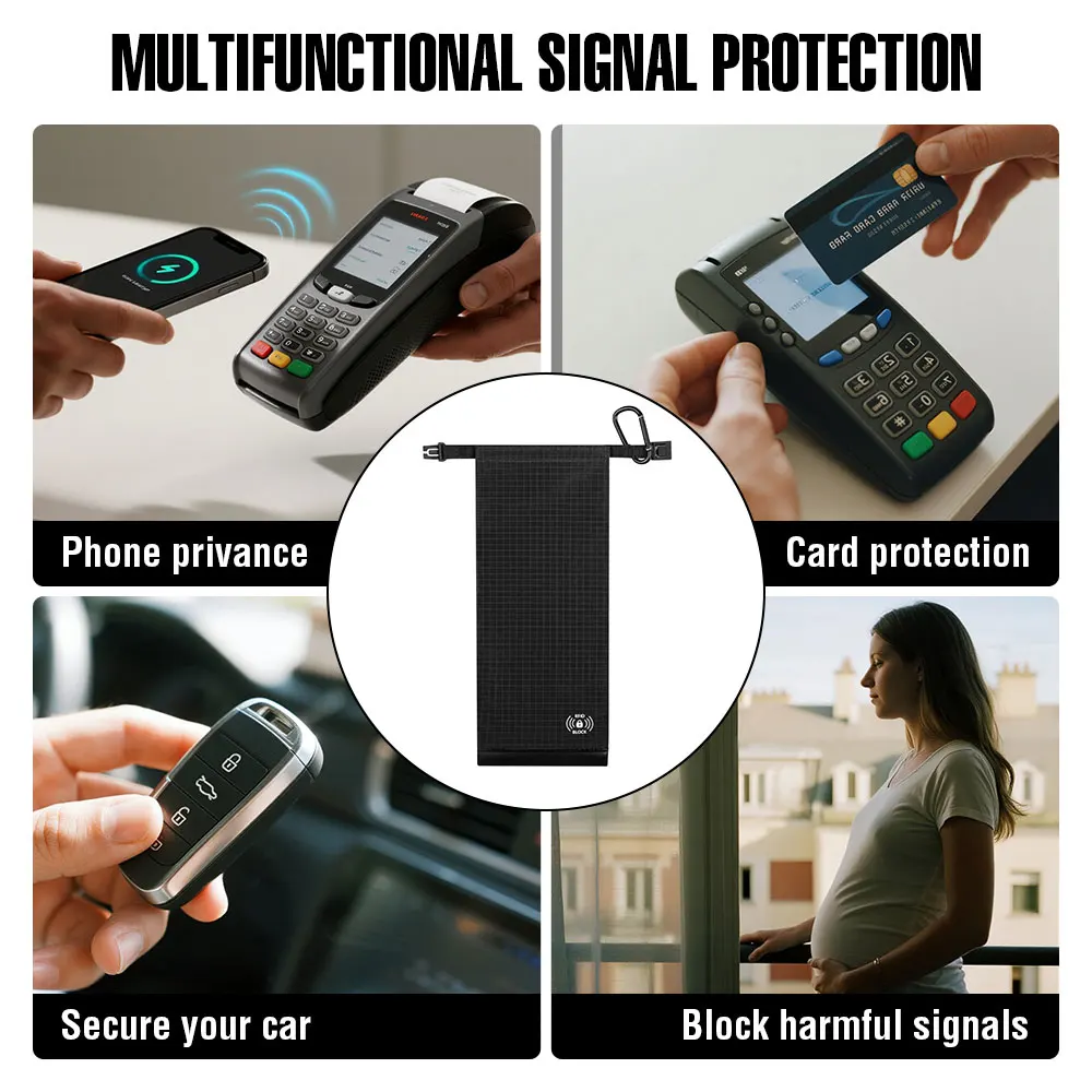 Advanced RFID Blocking Sleeves: Anti-Theft Travel Wallet for Devices, Cash, and Cards