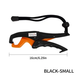 ShareShark Fish Lip Gripper - Durable White Plastic with Adjustable Rope (Black - S)