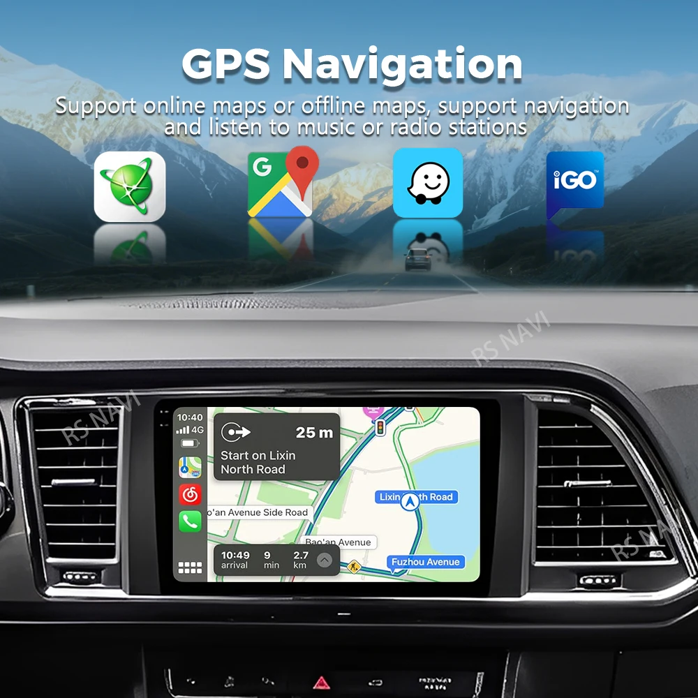 Radio Multimedia Android 16 para Seat Ateca Cupra 2016-2023, Reproductor de Video 2K QLED, GPS, Voz AI, CarPlay, 4G, Estéreo 5