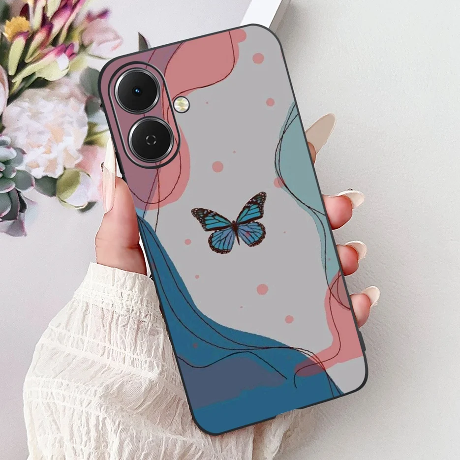 Stylish Painted Soft Silicone Phone Case - Vibrant Design Back Cover