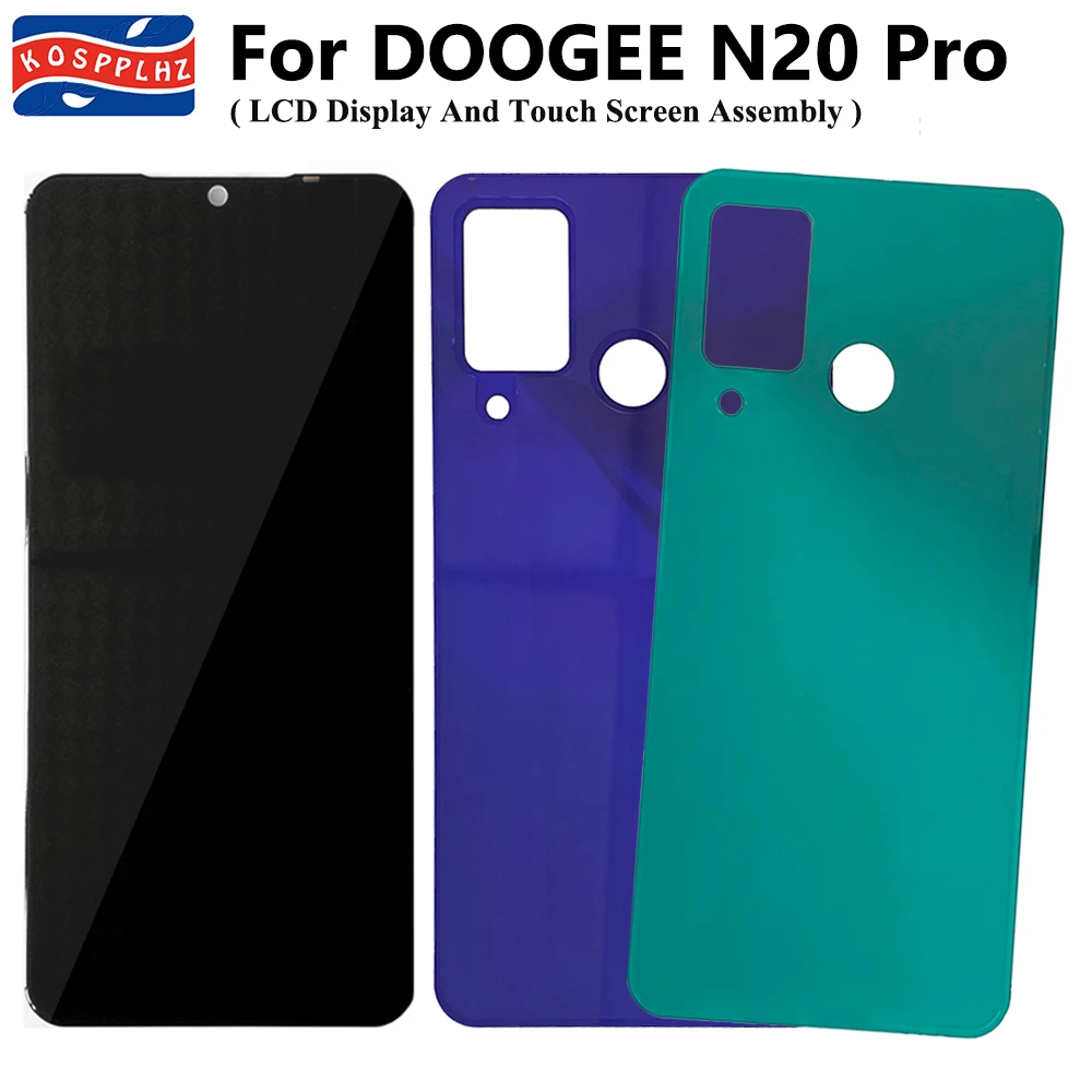 

KOSPPLHZ For DOOGEE N20 Pro Display LCD Screen + Front Touch Glass Screen Assembly Replacement For DOOGEE N20 Pro LCD + Glue