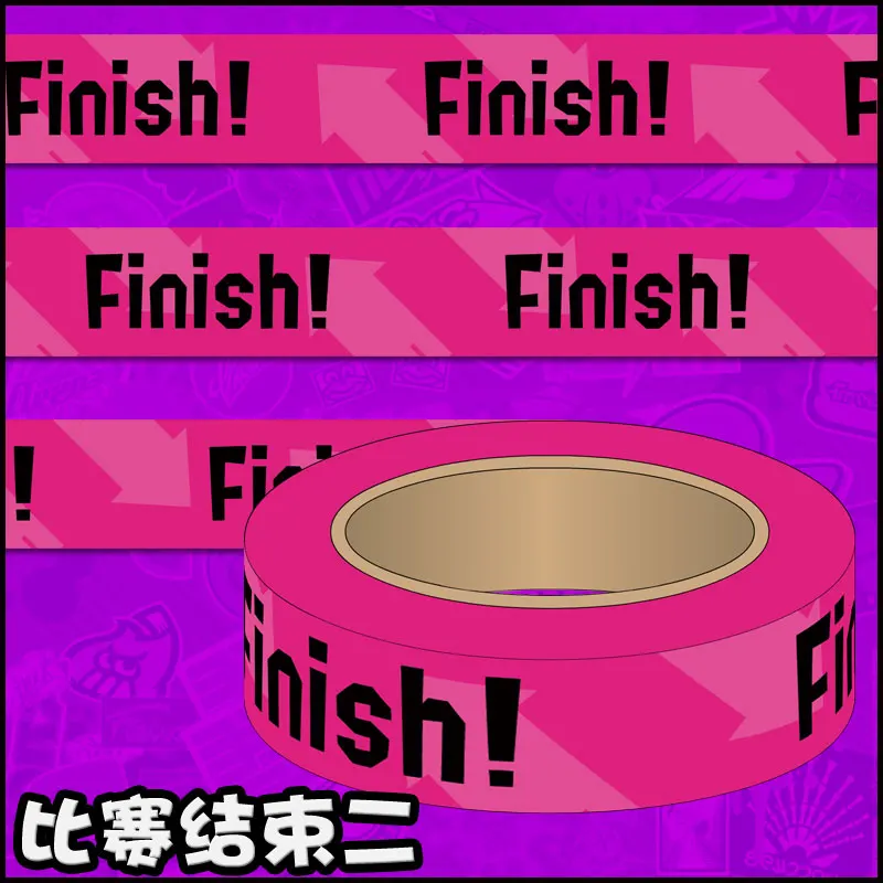 Kawaii Splatoon Washi Tape Finish Hand Account Paper Tape Game