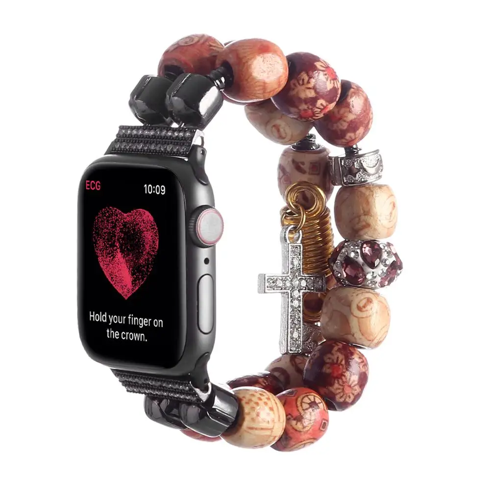 Diamond＋Metal Strap For Apple watch Ultra 49mm 8 7 45mm 41mm Fashion Beaded bracelet Band iWatch series 6 5 4 SE 44mm 42mm 40mm
