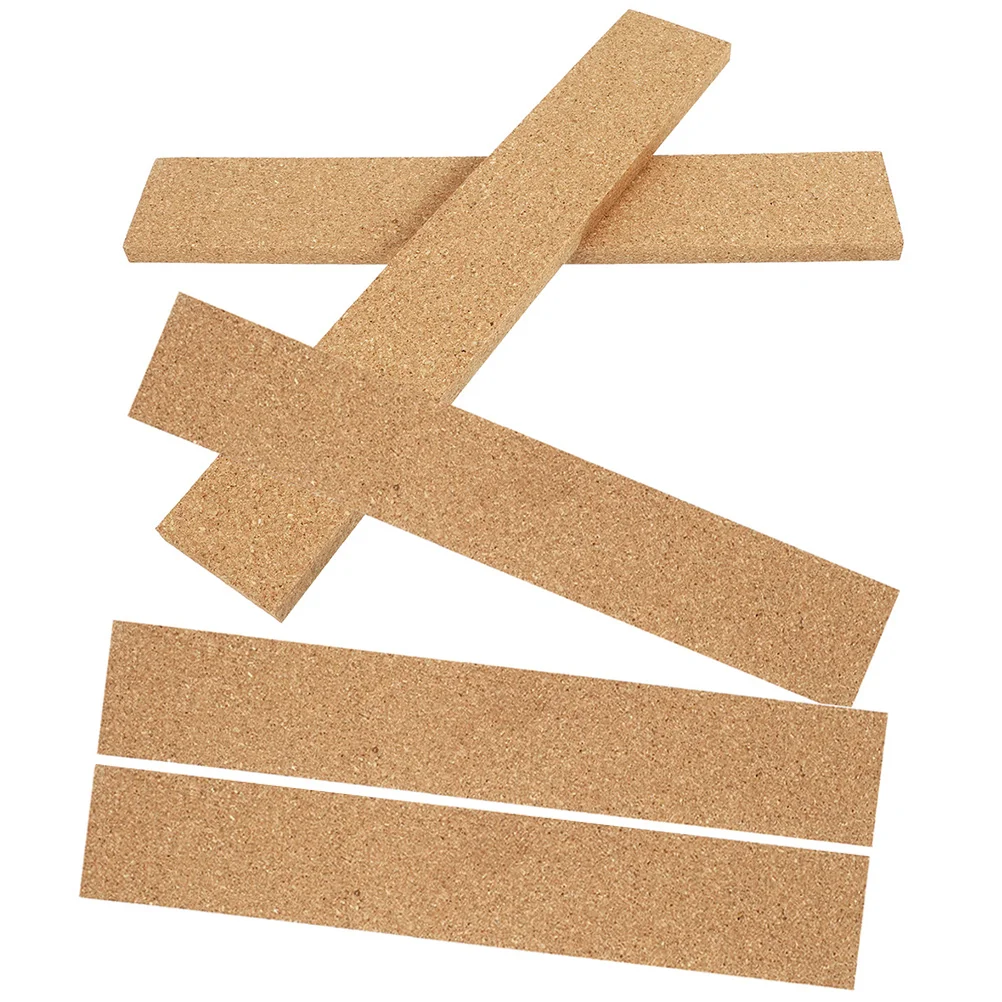 

5 Pcs Adhesive Cork Strips Natural Frameless Bulletin Board for Office Bars Wall Memo Photo Hexagon Tiles