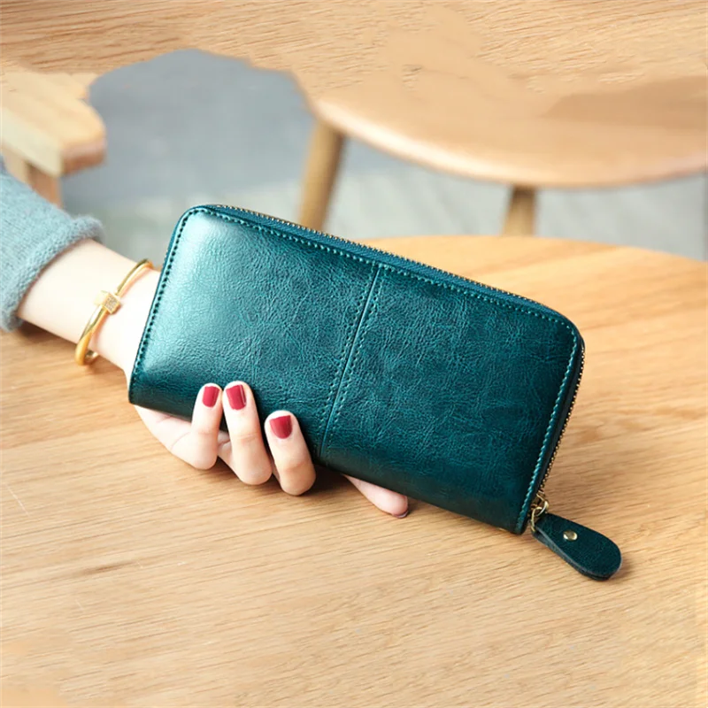 Oil Wax Leather Coin Purse Short Wallet Pouch Women's Wallet Double Pocket Kiss  Lock Change Card Bag Credit Card Holder for Girl - AliExpress