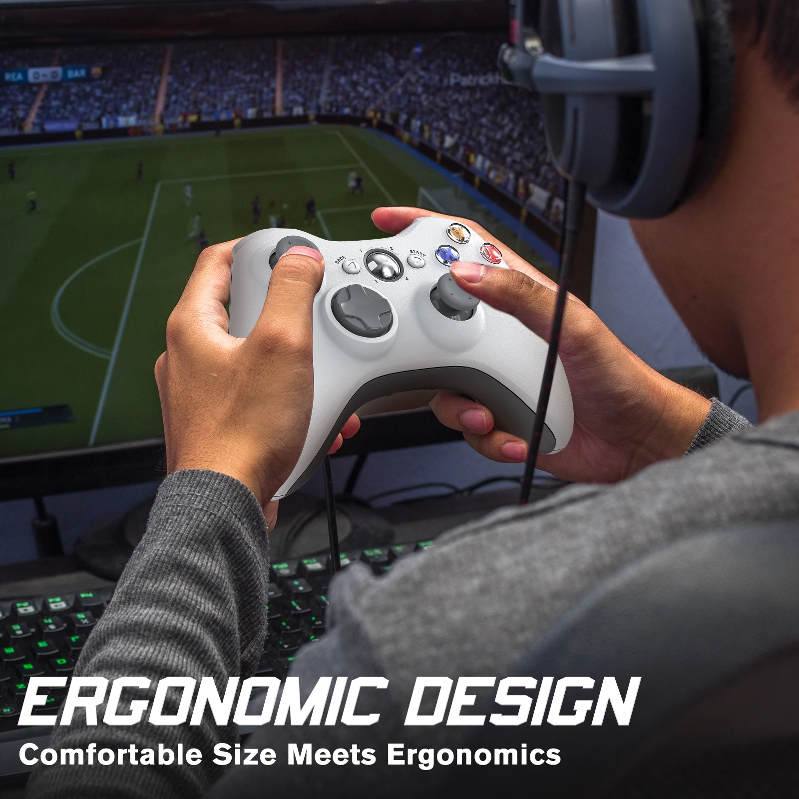 2.4G Wireless Controller for Xbox 360 & PC 6