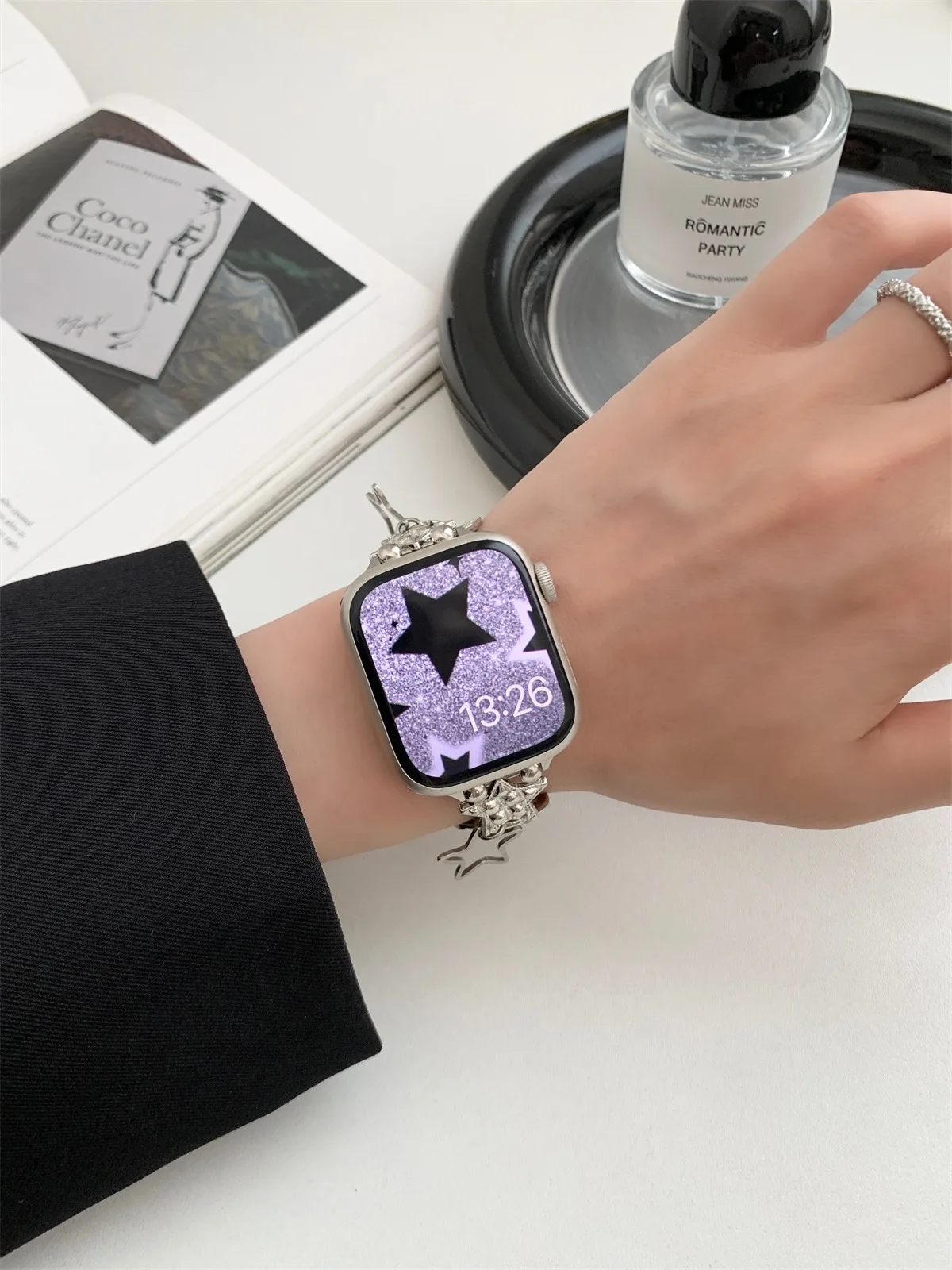 iWatch 42/44/45/46/49mm 38/40/41mm Metal Moda Saat Kayışı Watch Serisi Ultra2 Serisi 10/9/8/7/6/5/4/3/2/1_voghion.com