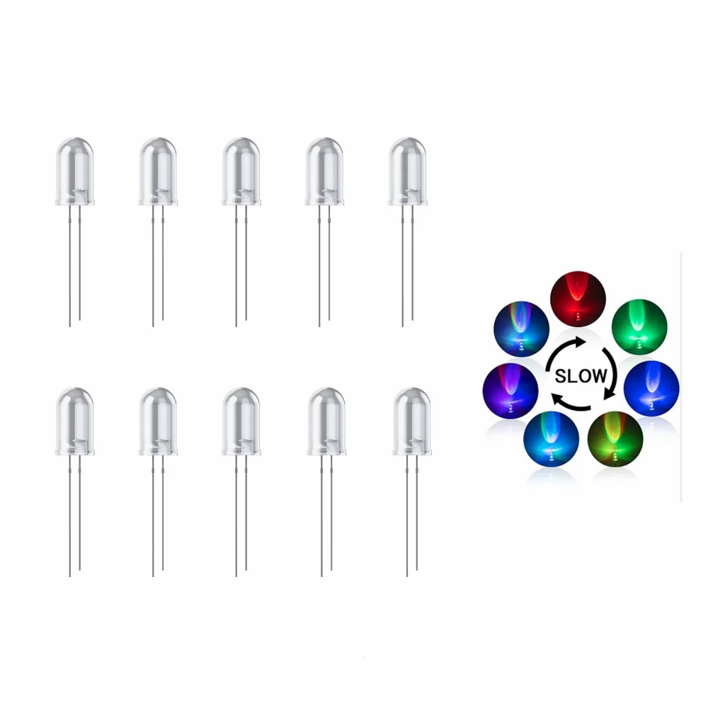 YOKIVE 5 Pcs Pe Wied LED, Semiconducto Ound Head Light