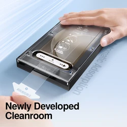 Premium HD Clear Tempered Glass Screen Protector with Anti - Scratch and Auto - Dust Removal Tools for 2 pieces
