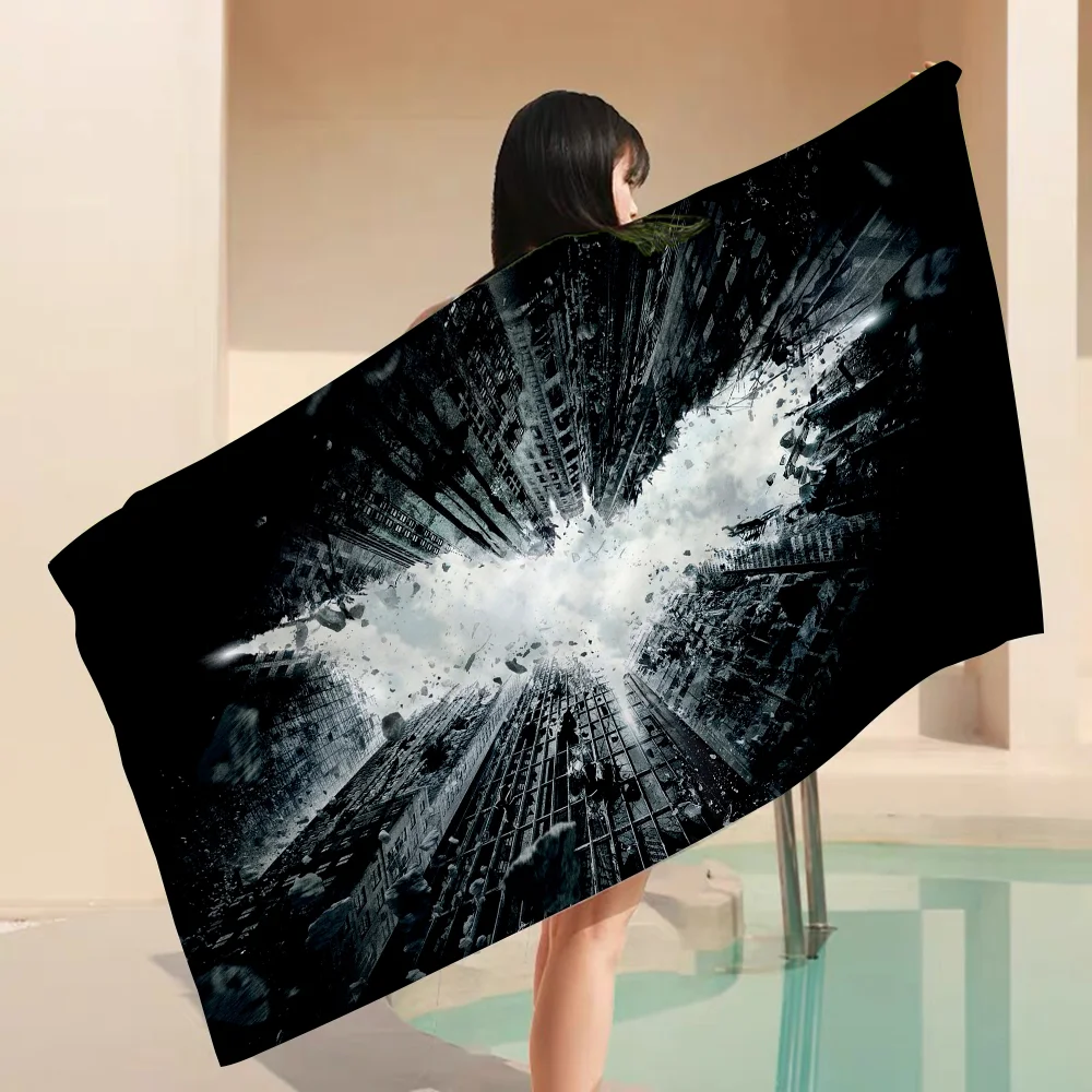 B-Bat-mans Microfiber Beach Towel Absorbent Quick dry Soft Yoga Swimming Resort Mountain Climbing Towel 4