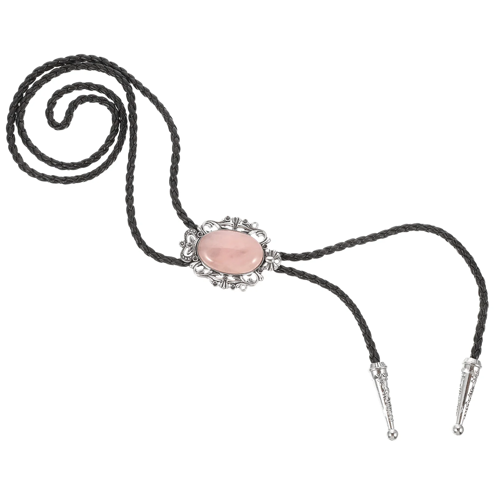 

Bolo Tie Choker Necklace for Women Mens Agate Accessories Alloy Miss Man Necktie