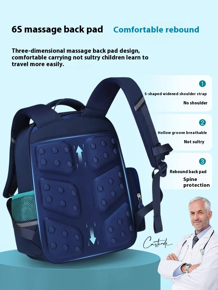 2024 High Capacity Children School Bags British style Kids Backpack In Primary Schoolbag For Teenager Boys Waterproof Backpacks 4