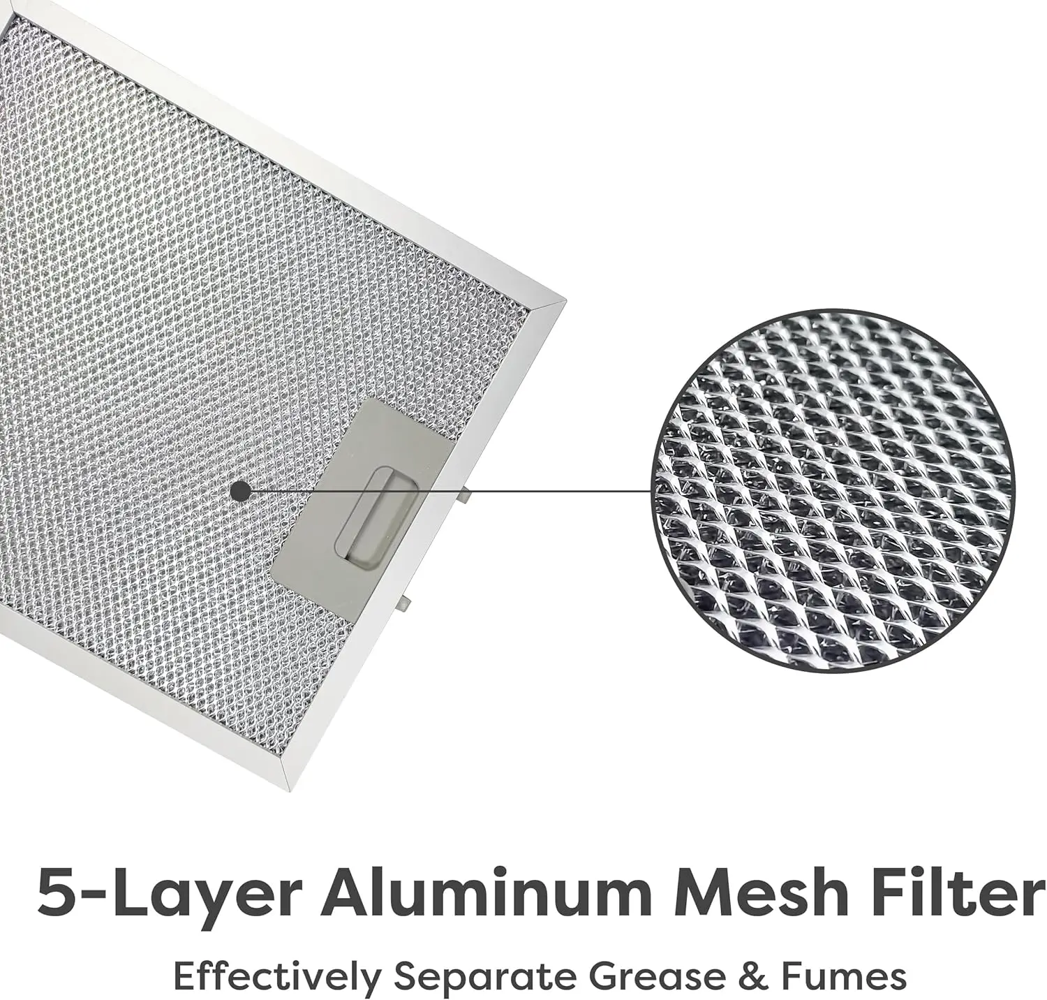 30 inch Wall Mount 450  Ductless Range Hood Vent for Kitchen Hood in Stainless Steel 6