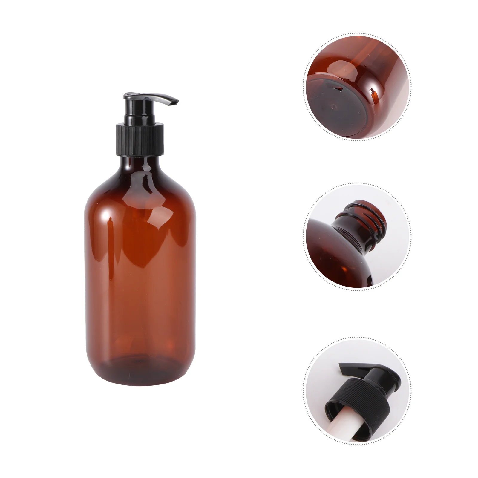 

2pcs Dispenser Bottles Clear Pump Refillable Empty Bottles for Shampoo Lotions Hand Dispensers Kitchen Bath 500ml