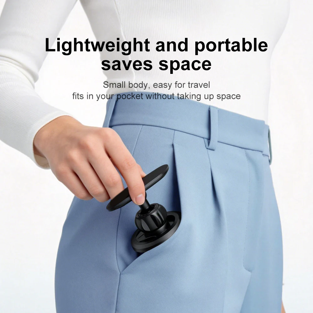 Enhanced Magnetic Phone Holder with 360° Rotation and Anti-Shake Design