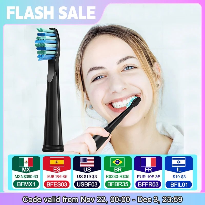 High-Quality Toothbrush Replacement Heads - Teeth Whitening Care, Available in 5/10/20 Pcs