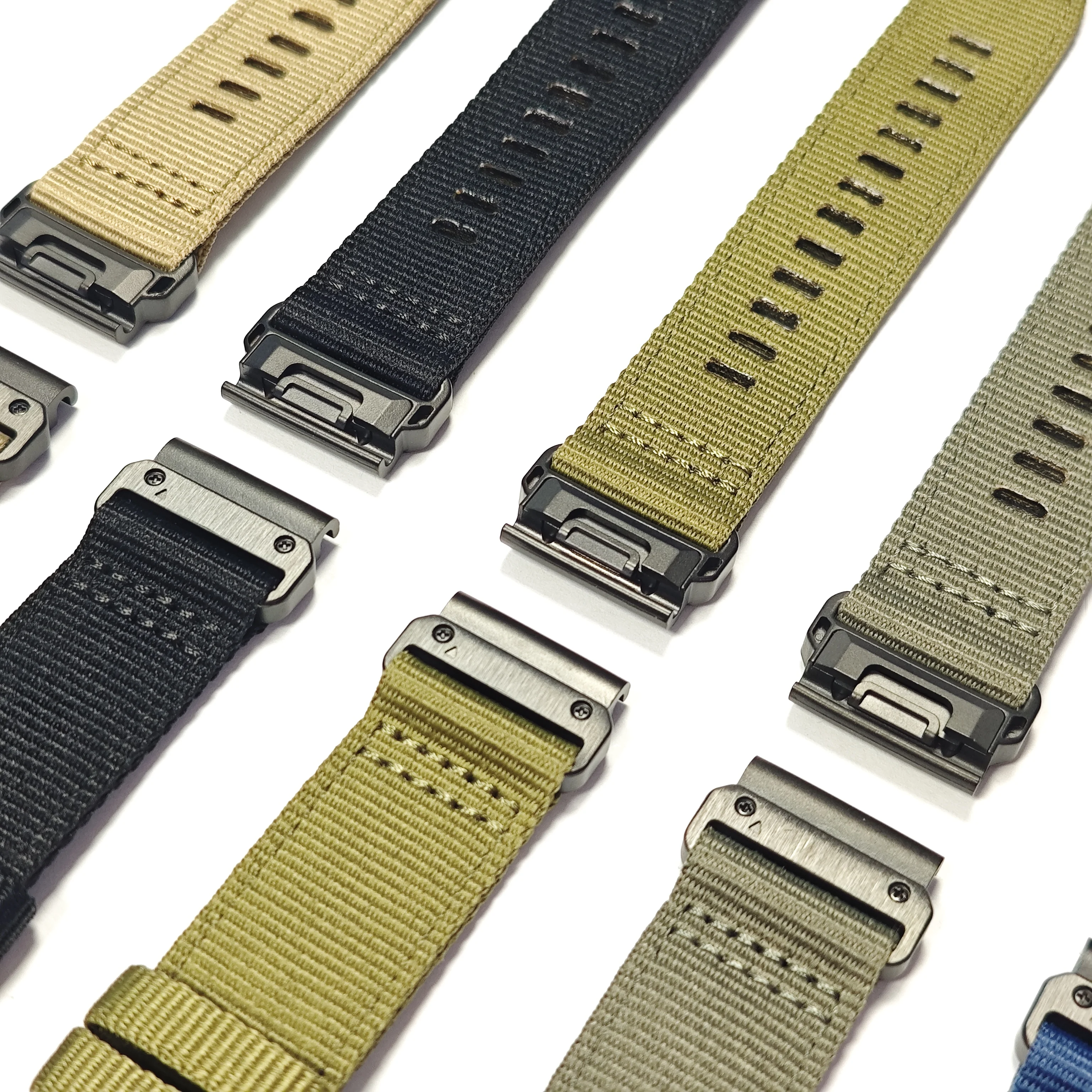 Premium QuickFit Canvas Watchband - Versatile 22mm/26mm Strap Bracelet