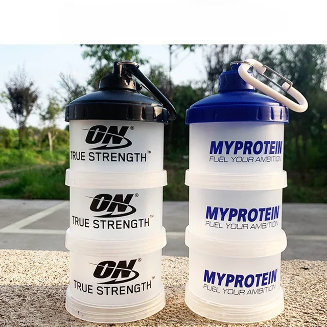 100 ML Mini Portable Protein Powder Bottle With Keychain - Bodybuilders  Gift