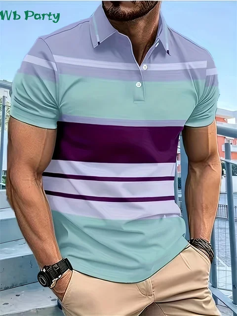 Striped Print Fashion T shirt