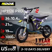 KOOZ HP112E PRO 36V 1000W Electric Motorcycle for Kids, Electric Dirt Bike Up to 20.6 MPH & 19 Miles Long-Range.