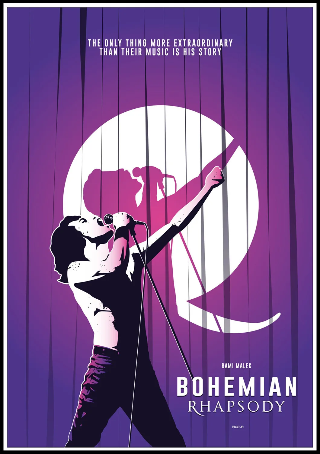 Foran dig få øje på Gør det tungt Queen Band Music Poster Bohemian Rhapsody Film Poster White Photographic  Paper Hd Printed Wall Stickers Buy 3 Get 4 2001 _ - AliExpress Mobile