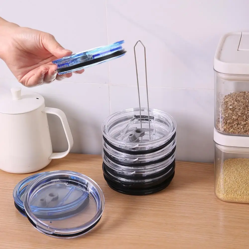 

Lid Storage Rack Vertical Cup Lid Tumbler Lid Organizer for Kitchen Cabinets Countertops Space-saving Storage for Organization