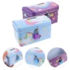 2 Pcs Kids Money Bank Creative Cartoon Unicorn Piggy Bank Adorable Saving Jar With Lock Iron Storage Box Home Decor Money Boxes 1