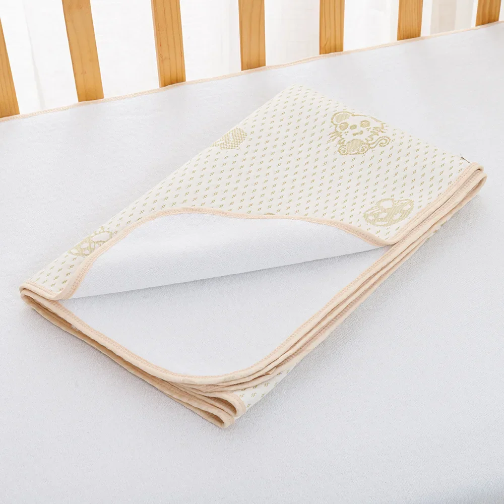 Mat Breathable Diaper Changing Pad Changing Mat Covers Washable Waterproof Nappy Newborn Reusable Infant CottonBaby