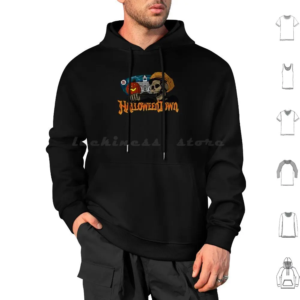 

Halloweentown Cab Ride Hoodie cotton Long Sleeve Halloweentown Benny Cromwell Halloween Magic Scary Skeleton Spooky Witch