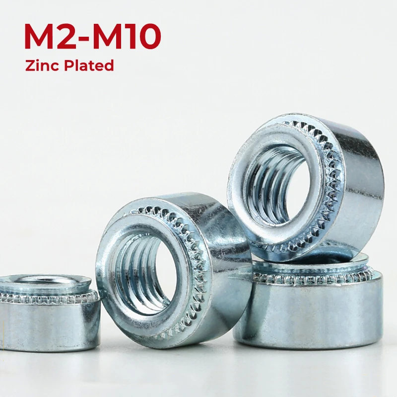M2 M2.5 M3 M4 M5 M6 M8 M10 Zinc Plated Carbon Steel Pressure Riveting