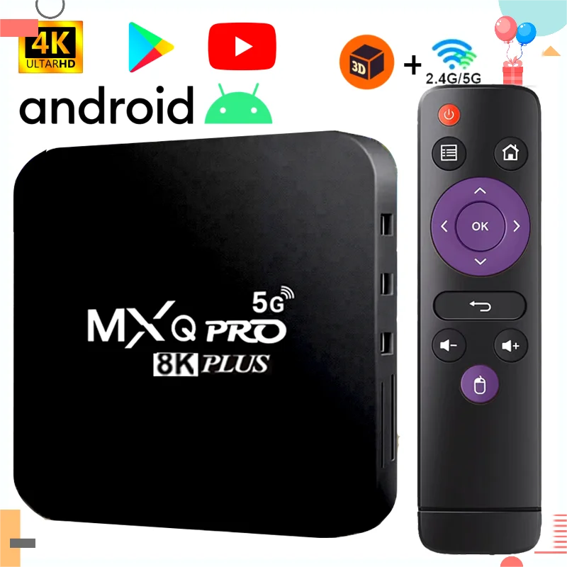 4k Ultra Hd Tv Box Mxq Pro 5g 64gb MXQ PRO 4K 5G S905W Smart TV