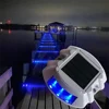 Outdoor Lighting IP68 Waterproof Solar Powered 6LED Road Stud Light Aluminum Road Reflective Light Highway Ground Warning Light 1