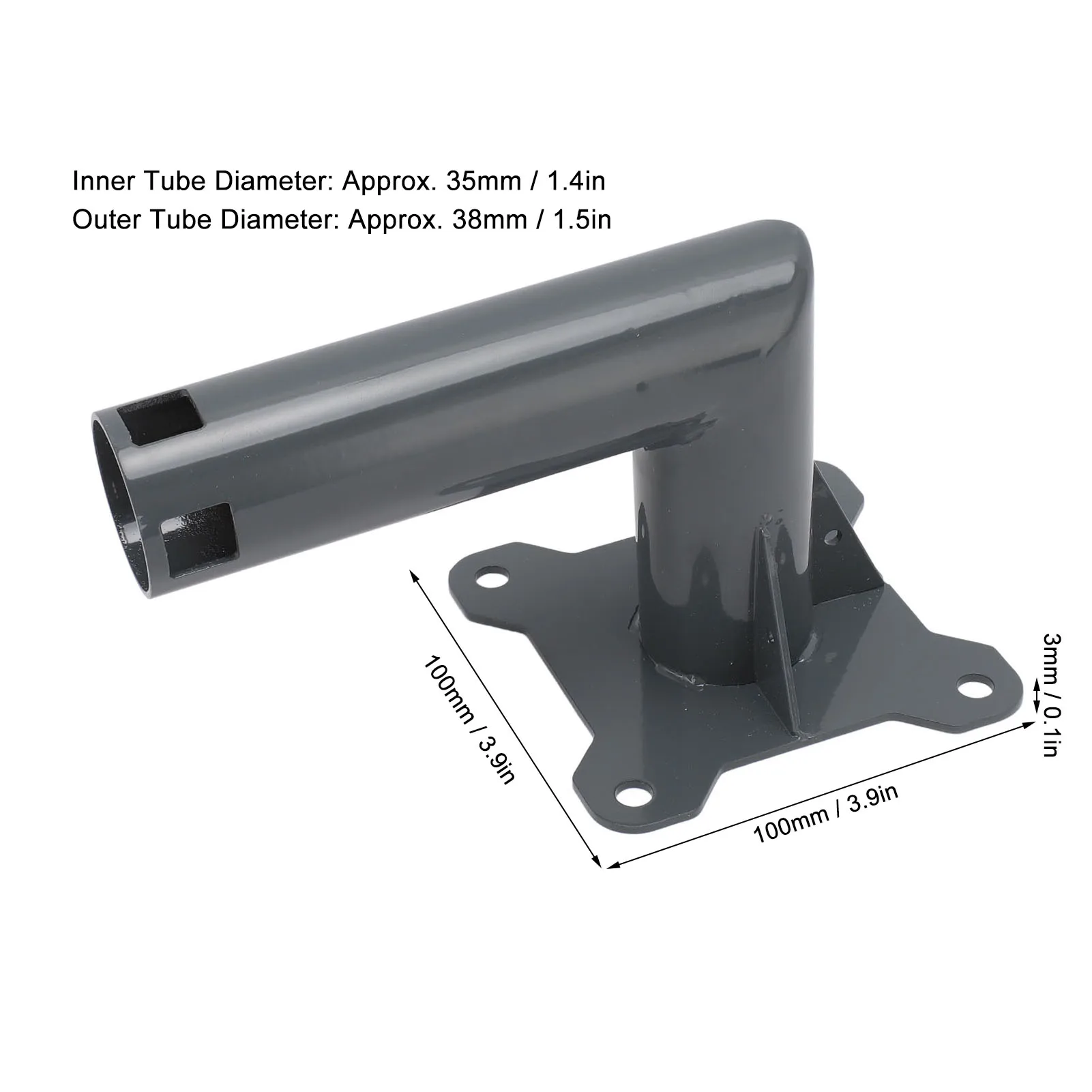 Satellite Internet Pole Mount Bracket Stainless Steel Windproof Weather Resistant Roof Wall Mounting Kit Starlink V2