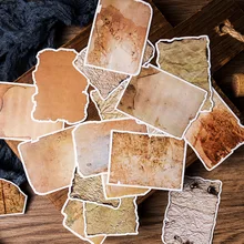 

16Sheets Retro Material Sticker Fire Cloud Vintage Old-fashioned Sticky Note Deco Paper Srapbooking Craft Diary Decorative Decal