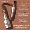 Square Brush Wild Eyebrow Painting Anti Smudging Eyebrow Tint Pencil 3D Dye Dip Eyebrow Enhancers Press Type Eyebrows Dye Pen 6
