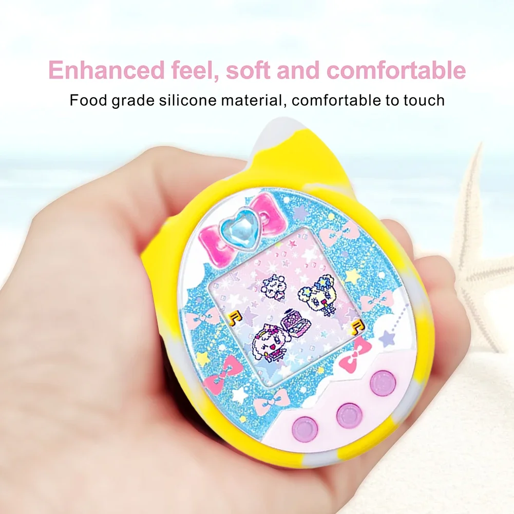 Soft Silicone Comprehensive Protection Case with Lanyard Electronic Pet Machine Cover Scratch Proof for Tamagotchi Mix/PS/Idl/Id