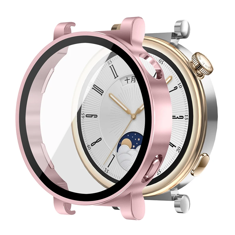 Premium Glass Protective Hard Case for Huawei Watch GT4 - Full Cover Accessory